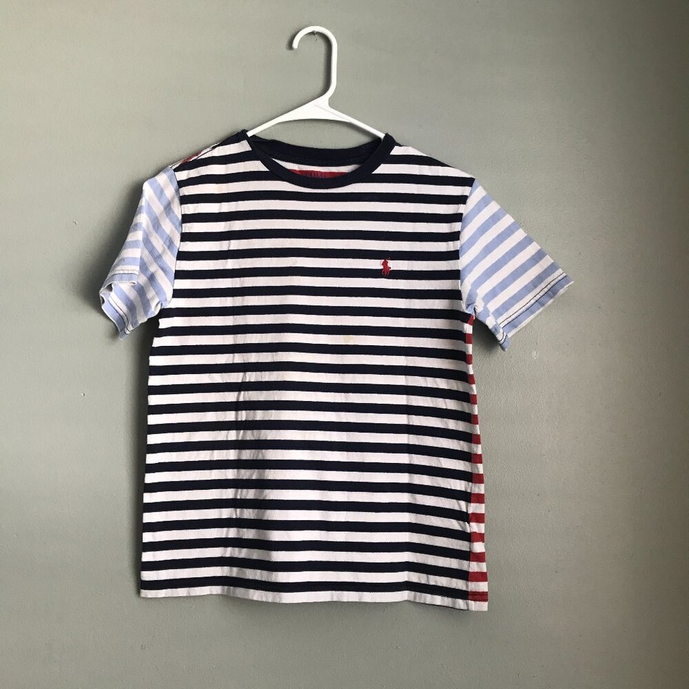 Ralph Laurent Boys Stripe Tee Size 10-12